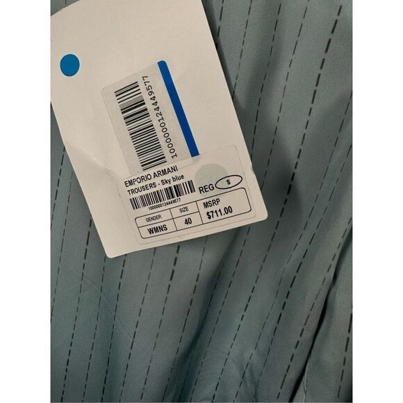 NWT Emporio Armani straight leg trouser size 40/ US small/2 - Picture 11 of 12